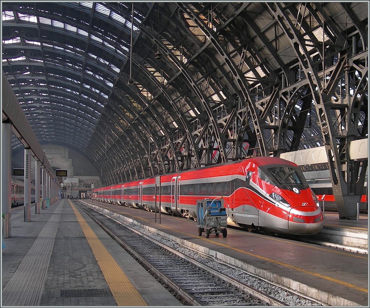 The trenitlia ETR 400 Frecciarossa 1000 in Milano. 01.03.2016