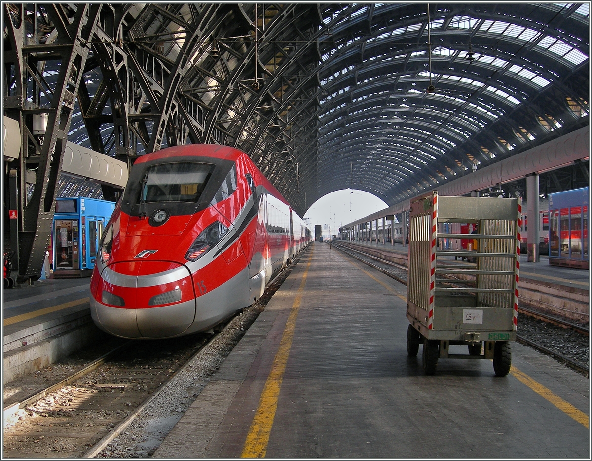 The trenitlia ETR 400 Frecciarossa 1000 in Milano. 01.03.2016