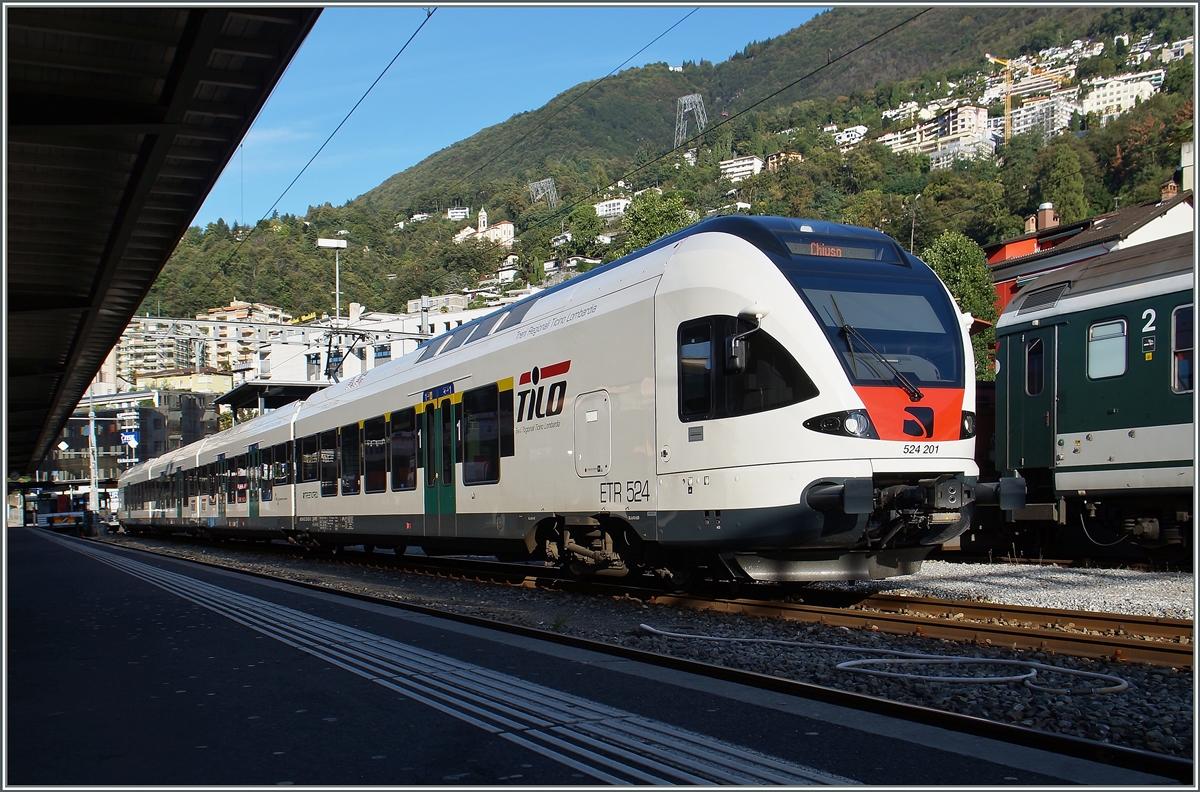 The Trennord ETR 524 (RABe 524) in Locaro.
25.09.2015