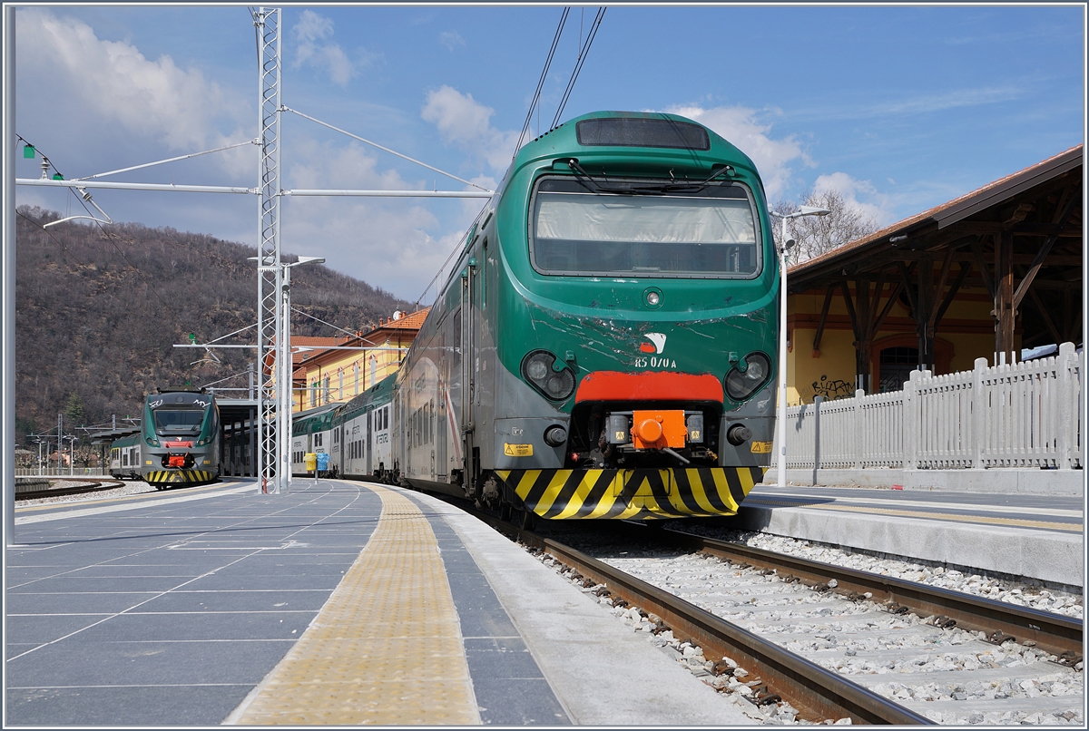 The Trenord Ale 711 161 (UIC 94 83 4711 161-9 I-TN) in Porto Ceresio.
21.03.2018