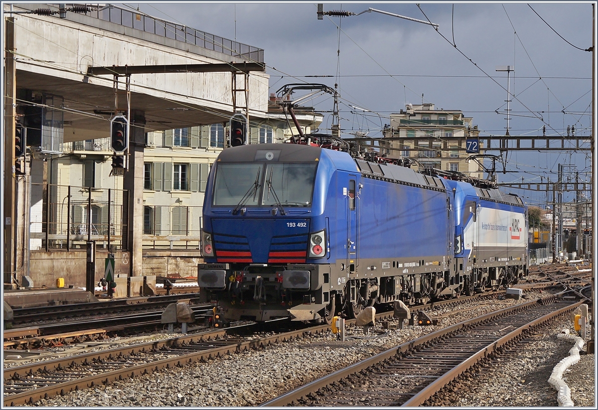 The Vectron 193 490 and 193 492 in Lausanne.

26.02.2020