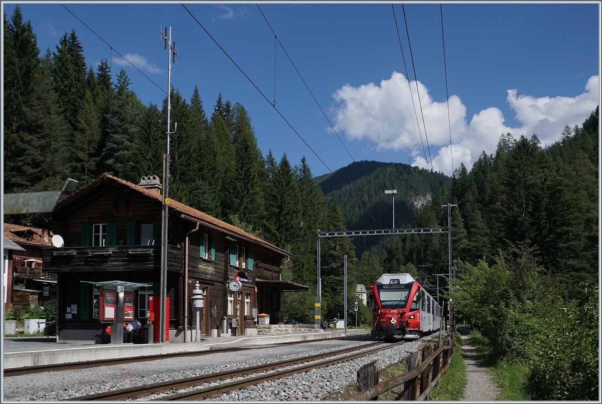 The Wiesen Station wiht a local train to Davos.
12.09.2016