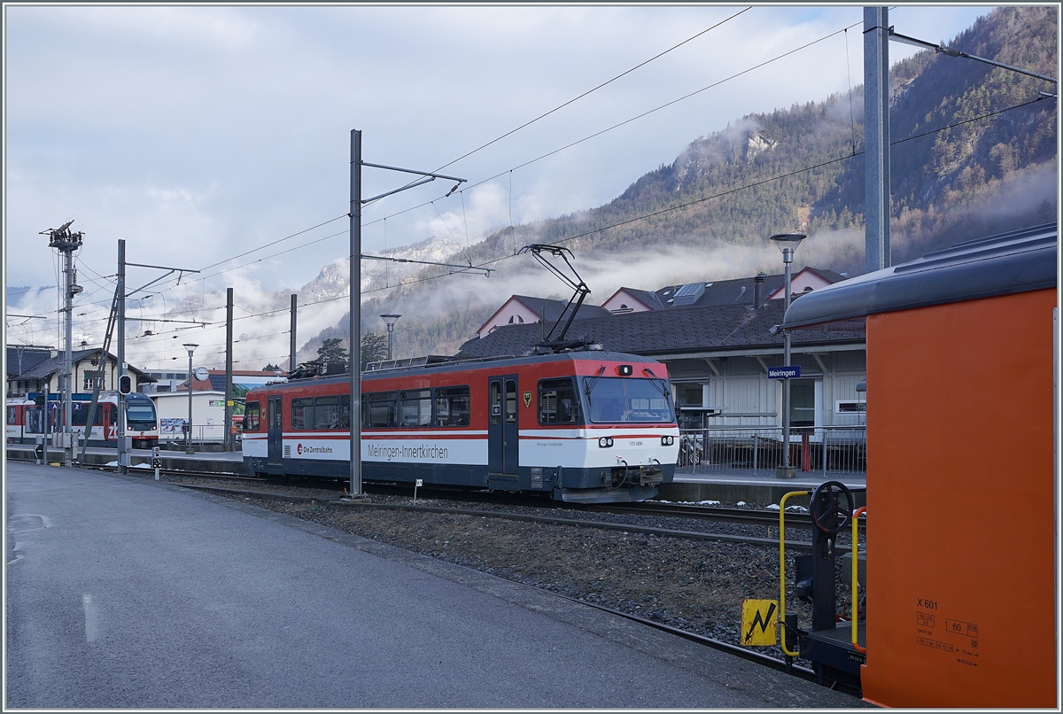 The Zentralbahn Be 125 008 in Meiringen. 

17.02.2021