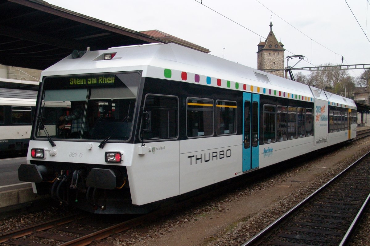 ThurBo 684 stands in Schaffhausen on 23 May 2004.
