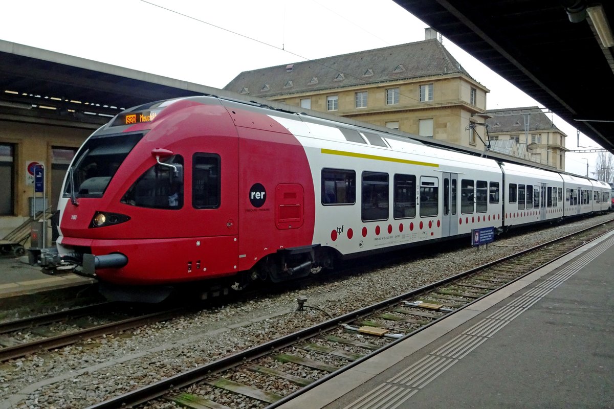 TPF 193 stands in Neuchatel on 1 January 2020.