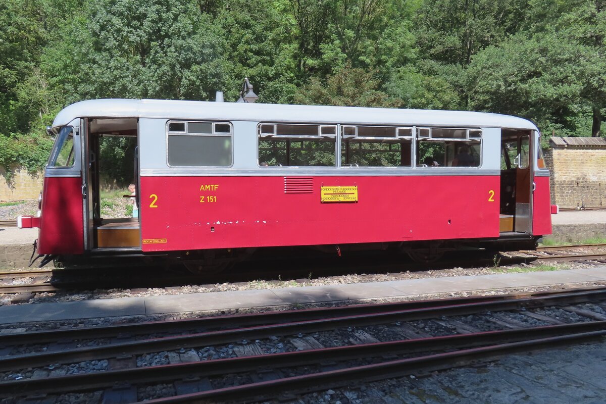 Train 1900/AMTF's Z-151 oozes at Fonds-de-Gras on 20 August 2023. 