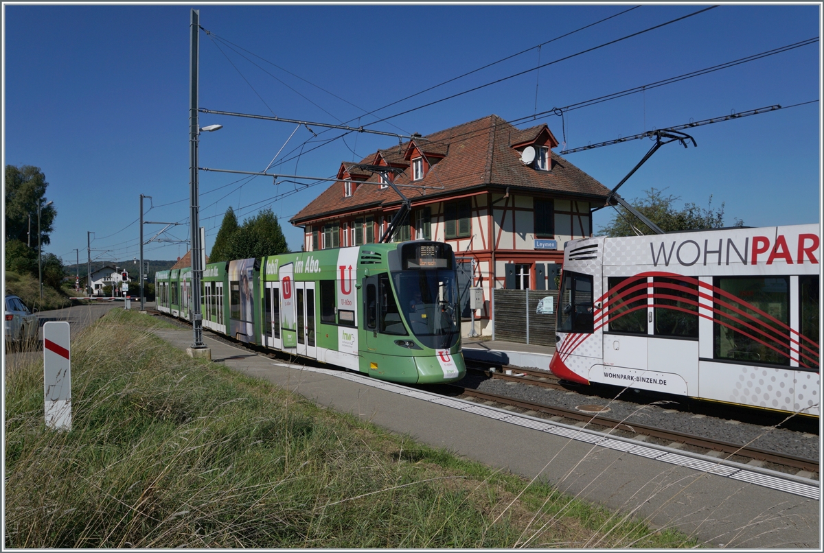 Two BLT trains cross each other in Leymen, France. It is gratifying to see how much of a pleasant atmosphere the small station has managed to retain despite all the modernization.
Sept. 26, 2023