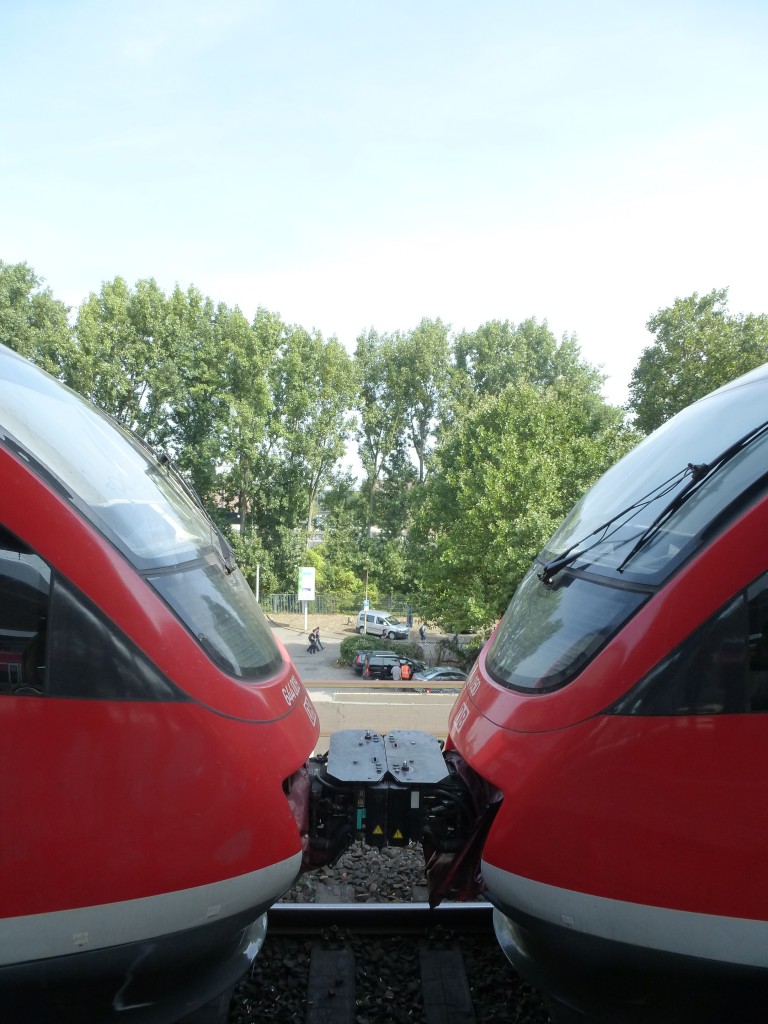 Two ET 643 coupled in Kln Messe/Deutz on August 21st 2013.