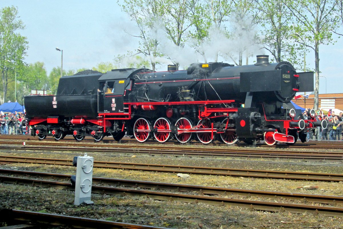 Ty42-24 takes part in the annual loco parade at Wolsztyn on 30 April 2016.