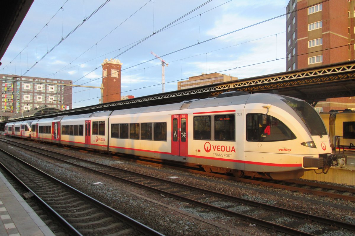 Veoloa 353 stands at Nijmegen on a sunny 15 February 2015.