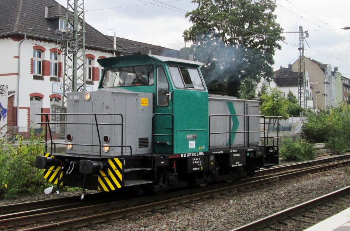 Vossloh 271 102 runs test rides at Rheinhausen on 16 September 2016.