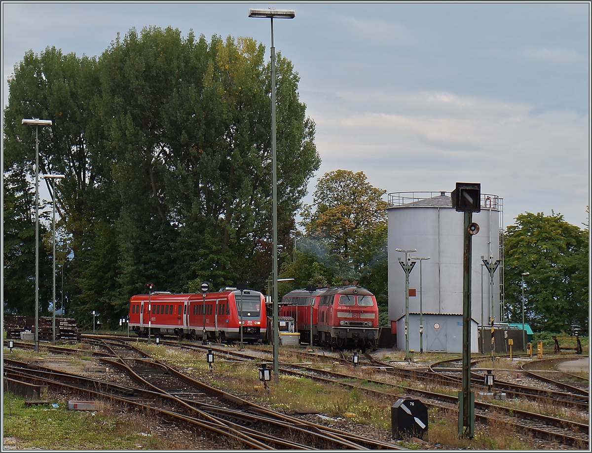 VT 612 und V 218 in Lindau.
19.09.2015