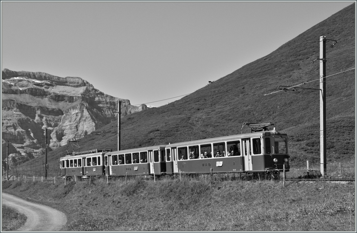 WAB Train near the Kleine Scheidegg. 21.08.2013