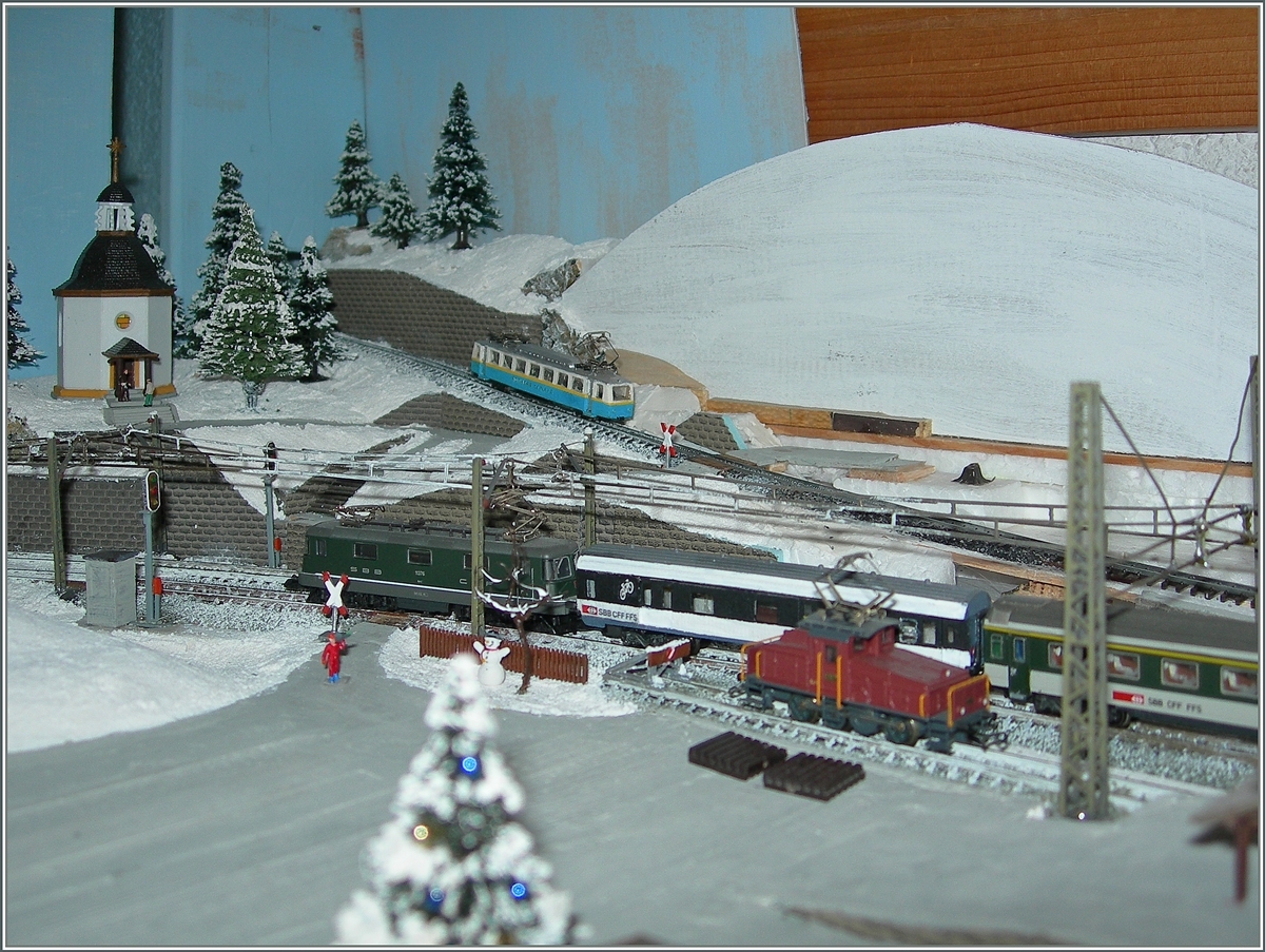 Wintertime on my Model Railroad. 
04.06.2016