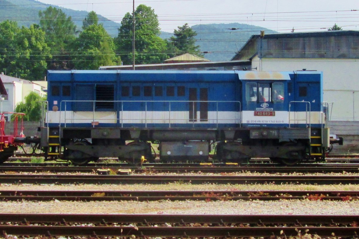 ZOS 740 649 stands at Vrutky on 30 May 2015.
