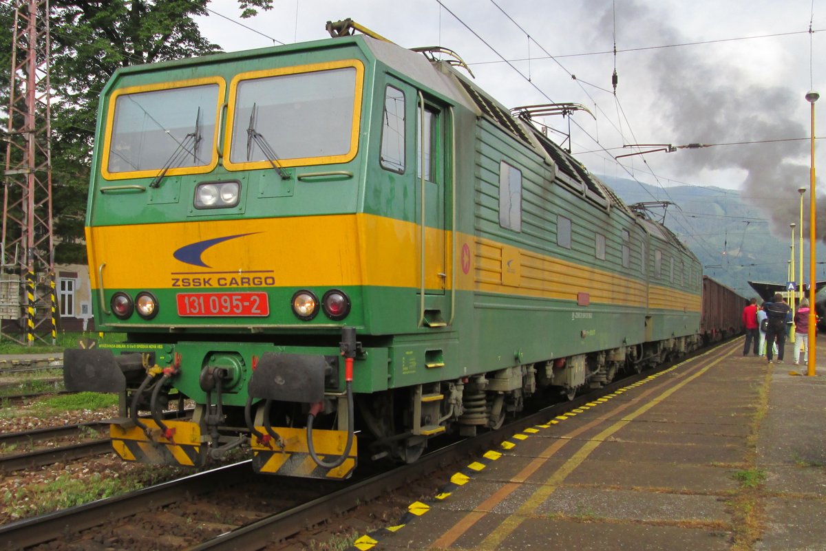 ZSSK 131 095 stands at Vrutky on 31 May 2015.