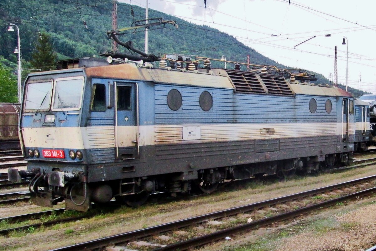 ZSSK Cargo 363 141 stands at Zilina on 29 May 2015.