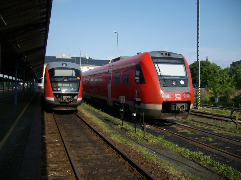 612 108 abgestellt in Zittau 22.05.2009