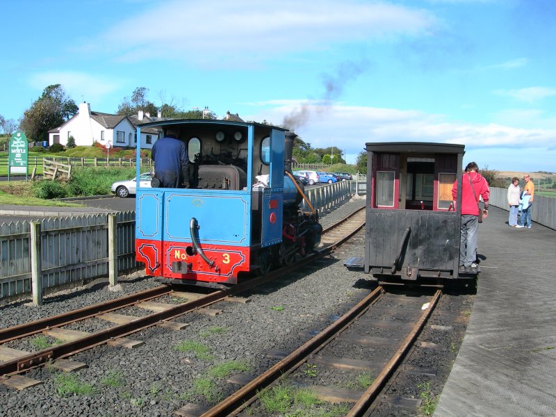 A long time again, electric tram running till Portrush. For the heritage Railways from today the trains terminate in the very nice locality of Bushmill. 
22.09.2007