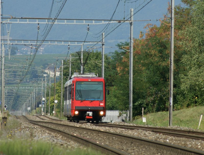 Bem 550 from La Plaine to Geneva between Zymesa and Vernier Meyrin on the only one SBB DC-electric-line. 
27.08.2009