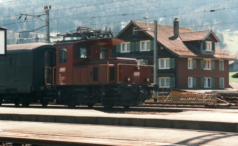 BT tractor Te 216 035-5 on July 2000 at Herisau. 