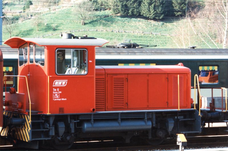 BT tractor Tm 2/2 6 on 27.03.1994 at Herisau. 
