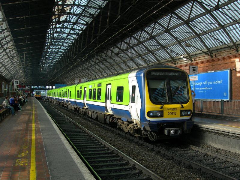 Comuter service in the Dublin Pearse Station. 
3.10.2006
