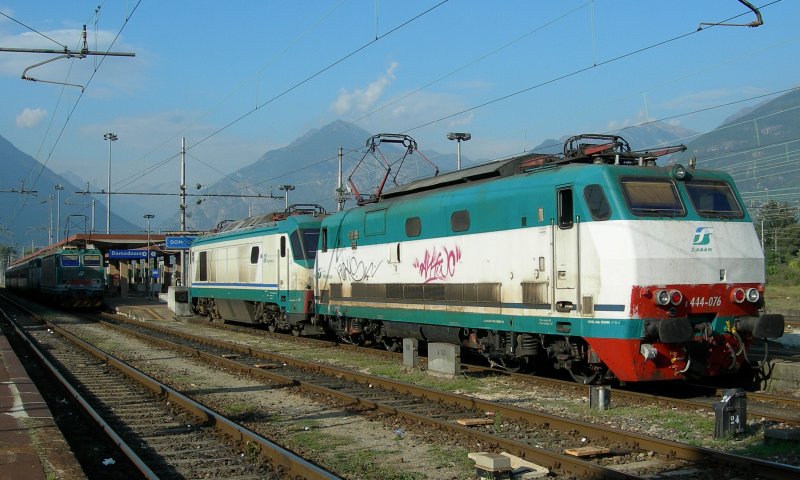 E 444 076 and 402 039 in Domodossola
10.09.2007