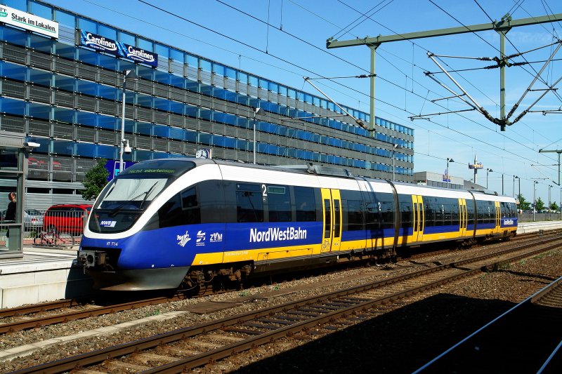 NCA 714 is just arrived in Bielefeld Central Station. 
 July 2009