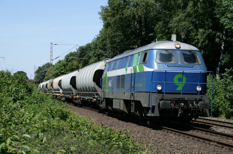 NIAG 9 with a Silozug between Dsseldorf and Ratingen Lintorf Raht.