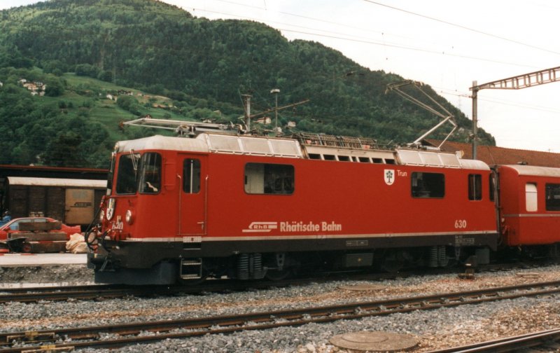 RhB Ge 4/4 630 on 17.05.1999 at Landquart. 
