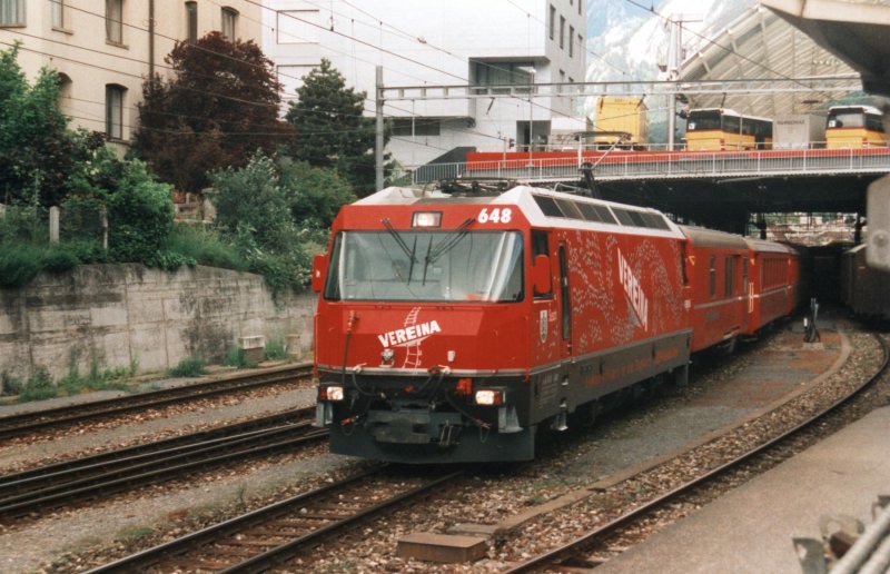 RhB Ge 4/4 648 on 17.05.1999 at Chur. 
