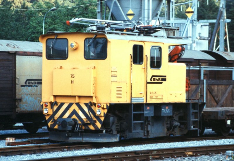 RhB Te 2/2 75 on 17.05.1999 at Thusis.
