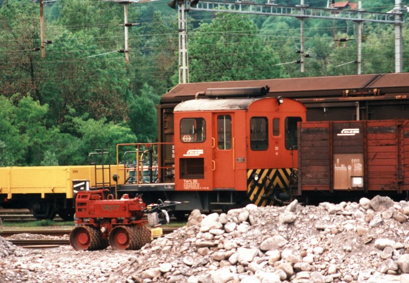 RhB Tm 2/2 20 on 17.05.1999 at Landquart. 
