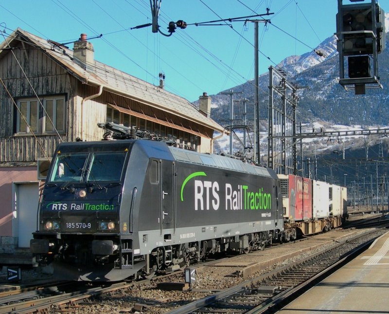 RTS Re 185 570-9 in Brig
29.01.2008