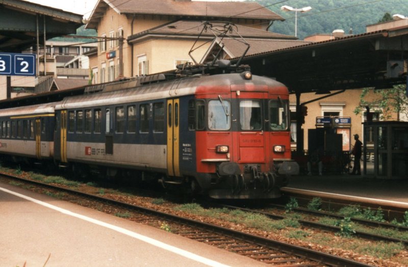 SBB RBe 4/4 (1411) 540 010-6  on 18.05.1999 at Baden.
