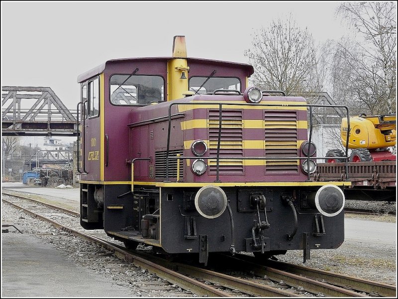 The shunter engine 1001 taken at Hollerich on March 1st, 2009.