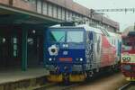 A year after UEFA-2012, CD 163 043 still advertises that soccer tournament at Pardubice on 5 June 2013. Sadly the age of both colourful advertising electric locos and of older classes like 162 and 163 are drawing to a close.