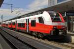 ÖBB CityJey 4746 005 calls at Linz Hbf on 10 May 2018.
