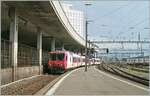 The former TRAVYS RBDe 560 384, still operating with its B and ABt in the attractive Travys livery (but with SBB lettering), arrives in Lausanne on track 70 as a regional train from Kerzers.

August 31, 2024