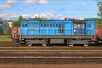 CD Cargo 742 345 stands in Jihlava on 29 May 2025.