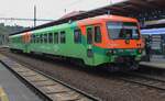 GW Train Regio 845 404 stands ready for departure at Usti nad Labem on 27 May 2025.