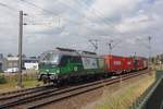 LTE 193 263 hauls a diverted container train out of Venlo on 27 August 2020.