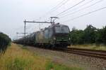 LTE 193 232 hauls an empty tank train through Alverna on 23 June 2023.
