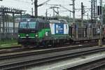 WLC 193 236 hauls an empty BLG train through Linz Hbf on 20 May 2023.