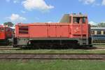 During the Diesel Days at the Heizhaus Strasshof, former ÖBB shunter 2067.090 enjoys the Sun and the visitors on 21 May 2023.