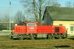 On 1 January 2017 ÖBB 2070 077 gets photographed from 'my' train in Gänserndorf.