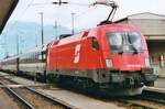 With EC 163 'KAISERIN ELISABETH' 1016 004 leaves Buchs SG on 1 June 2001 for a five hour jump to Wien West via Innsbruck, Salzburg and Linz.