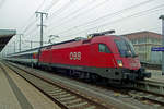 ÖBB 1016 042 stands on 28 December 2019 in Singen (Hohentwiel).