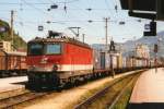BB 1044 283 with Nedlloyd-container train passes through Feldkirch on 27 May 2002, three weeks after the murder of Dutch politician Pim Fortuyn, an act of terror, that lead even the Feldkirch station master to ask questions about it to the Dutch photographer...

